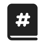 Book Number SVG Icon